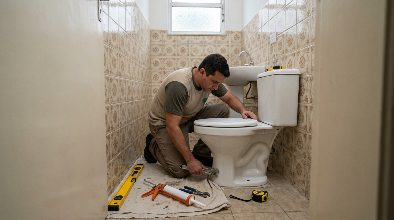Instalação de vaso sanitário em Gravataí‑RS